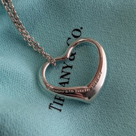 Tiffany & Co. Jewelry - Tiffany and co Open Heart Large pendant‎ necklace